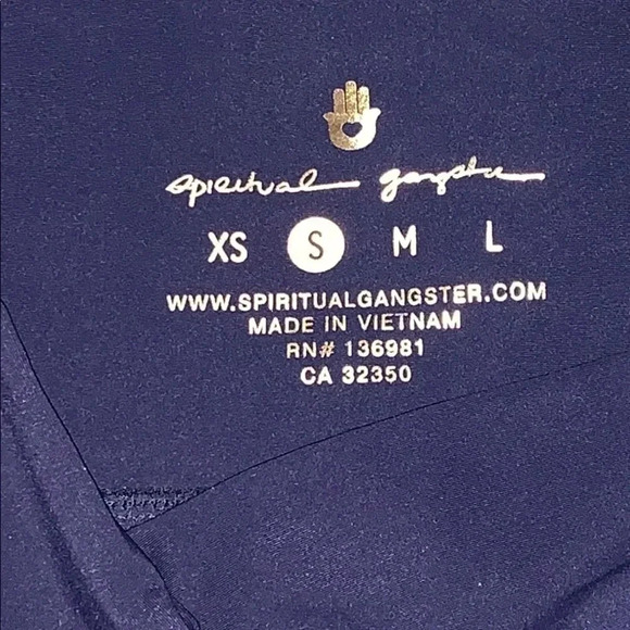 Spiritual Gangster striped sparkle legging Size Small - Picture 3 of 5